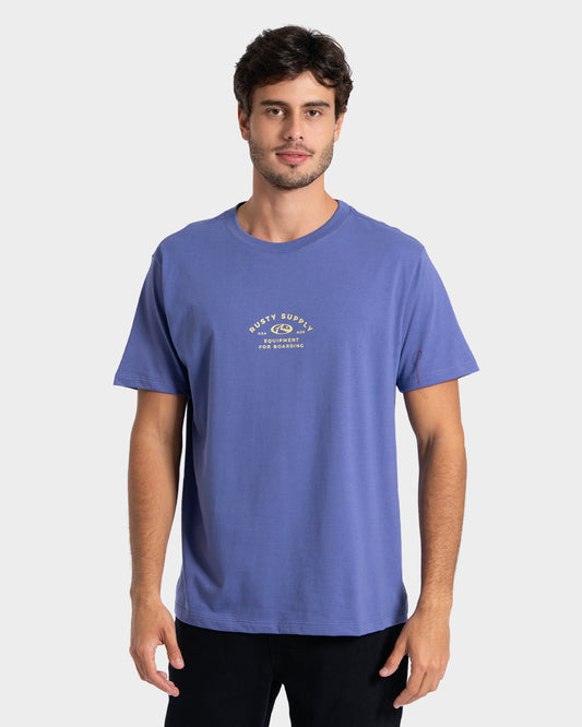 Camiseta Manga Curta Roxa Rusty Boarding