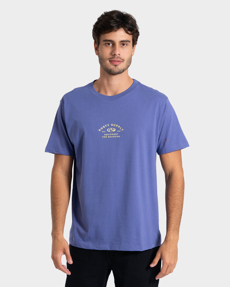Camiseta Manga Curta Roxa Rusty Boarding