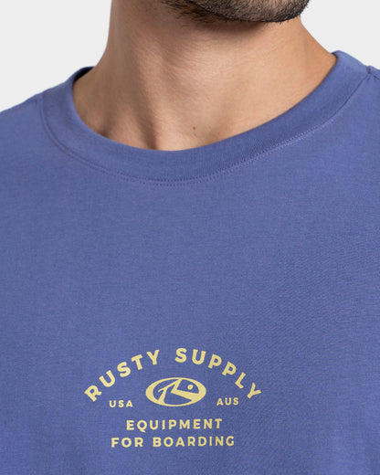 Camiseta Manga Curta Roxa Rusty Boarding