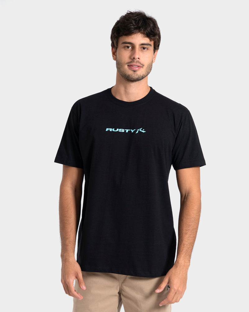 Camiseta Manga Curta Preta Rusty Stick