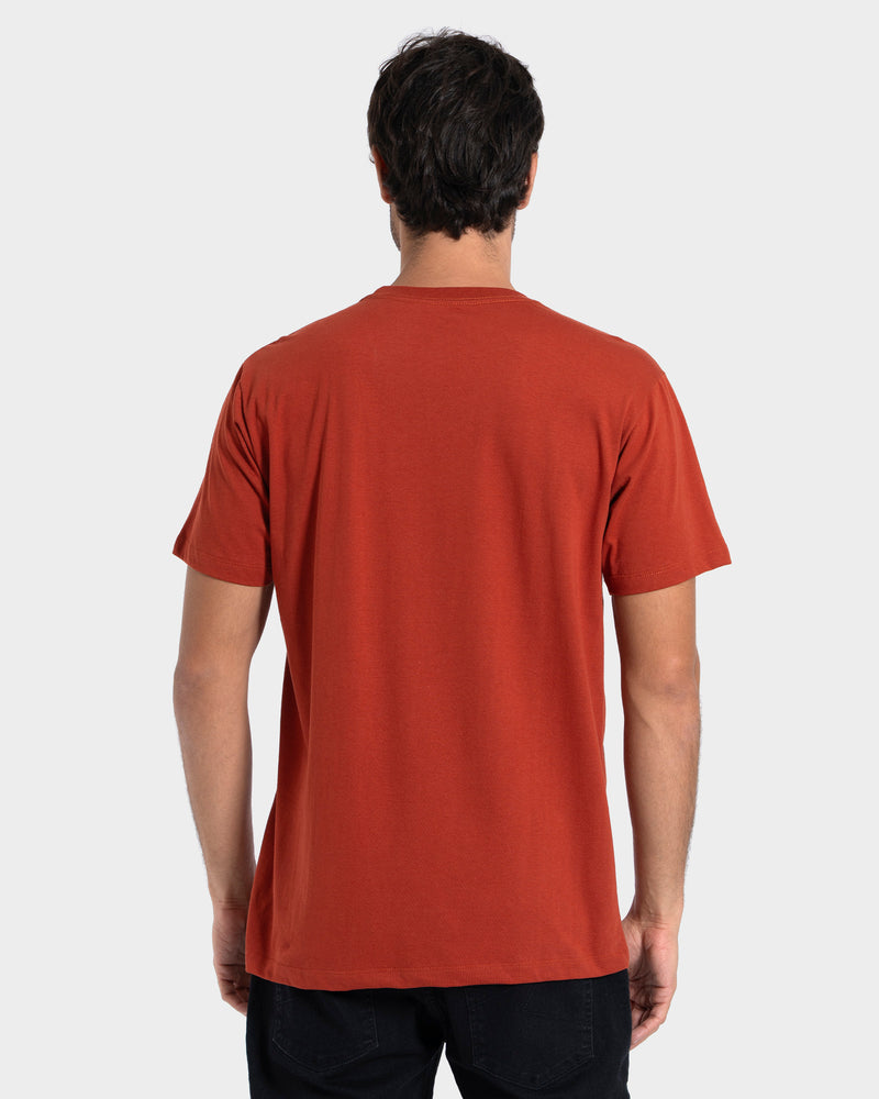 Camiseta Manga Curta Vermelha Rusty Stick