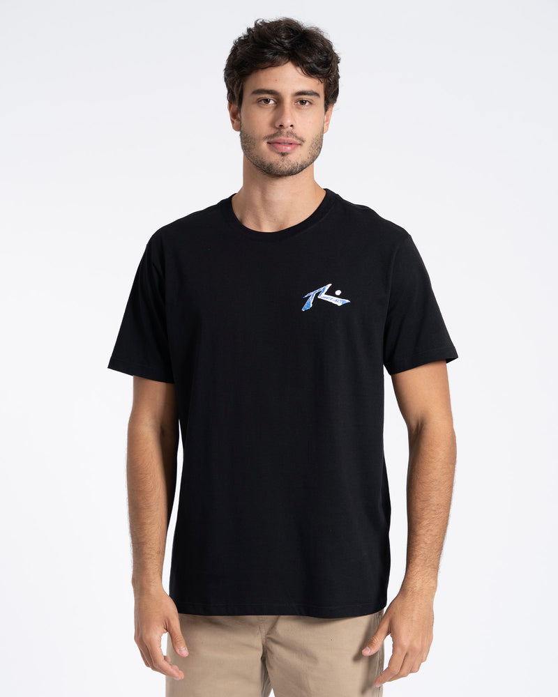 Camiseta Manga Curta Preta Rusty Rise
