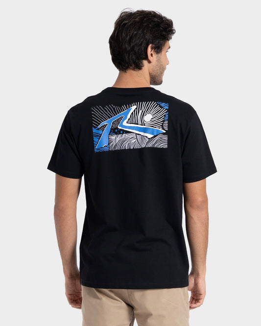 Camiseta Manga Curta Preta Rusty Rise