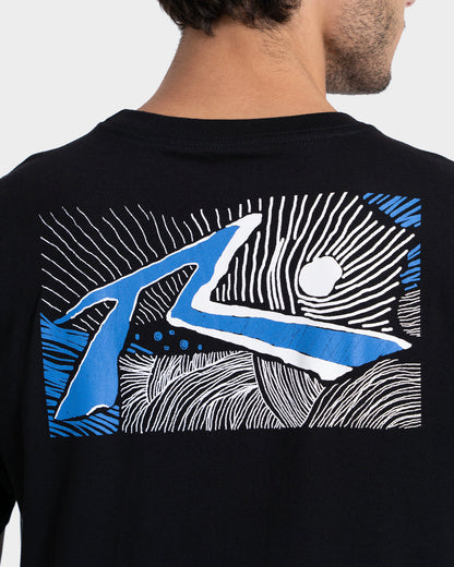 Camiseta Manga Curta Preta Rusty Rise