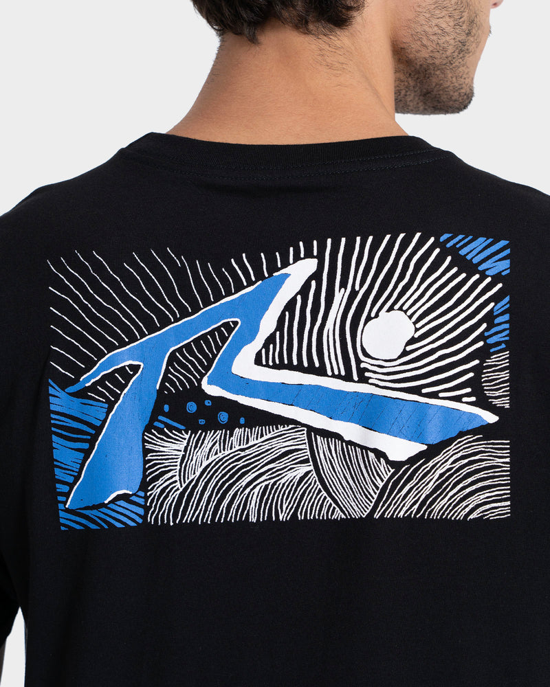 Camiseta Manga Curta Preta Rusty Rise