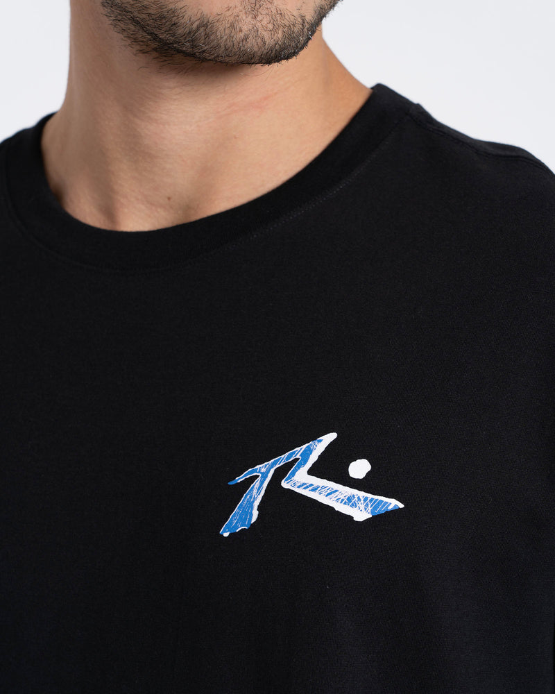 Camiseta Manga Curta Preta Rusty Rise
