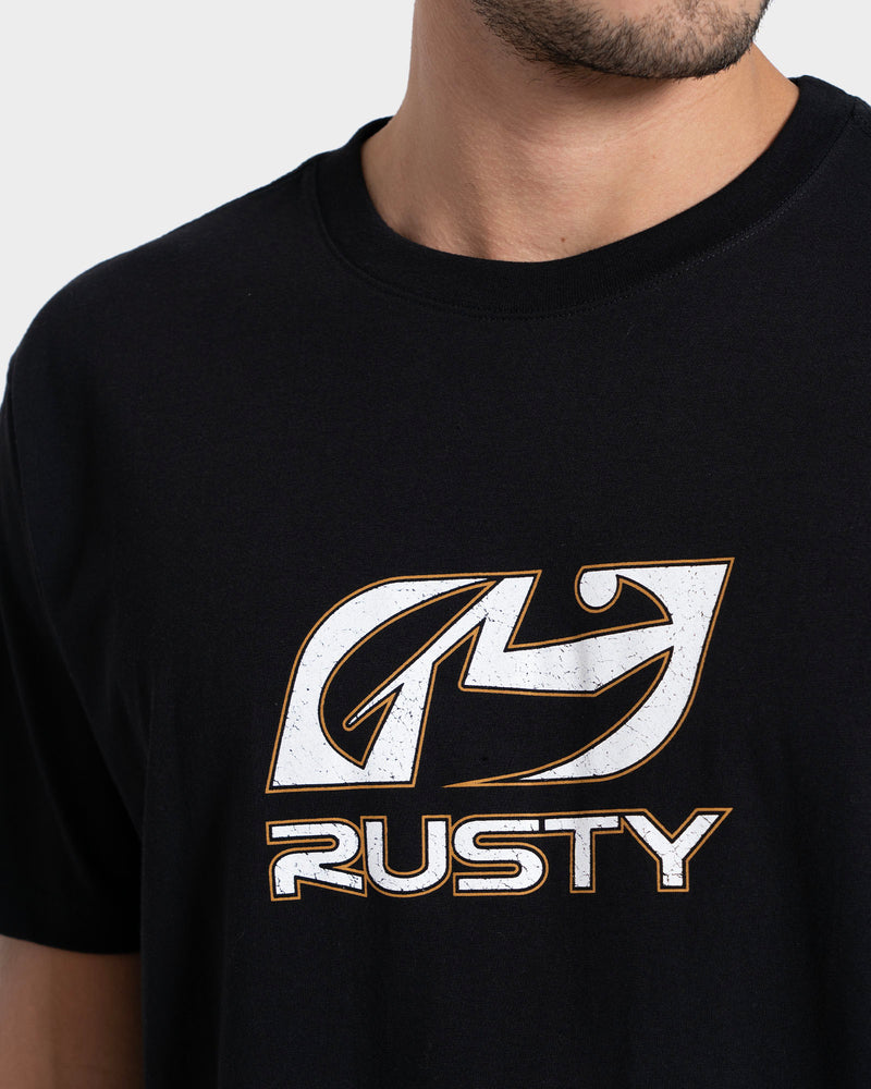 Camiseta Manga Curta Preto Rusty Turning