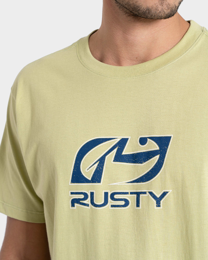 Camiseta Manga Curta Verde Rusty Turning