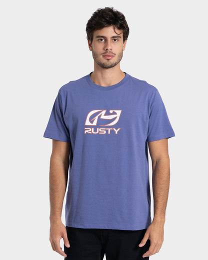 Camiseta Manga Curta Roxa Rusty Turning