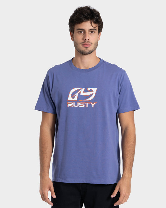 Camiseta Manga Curta Roxa Rusty Turning