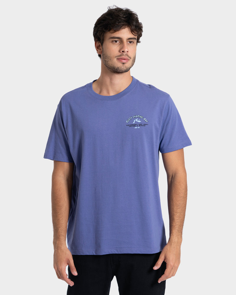 Camiseta Manga Curta Roxa Rusty Fibreglass Wolf