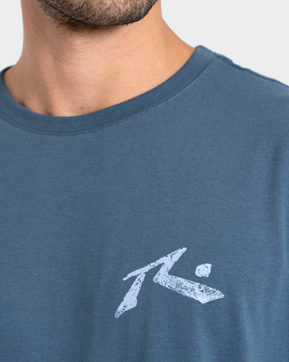 Camiseta Manga Curta Azul Rusty Seaweed