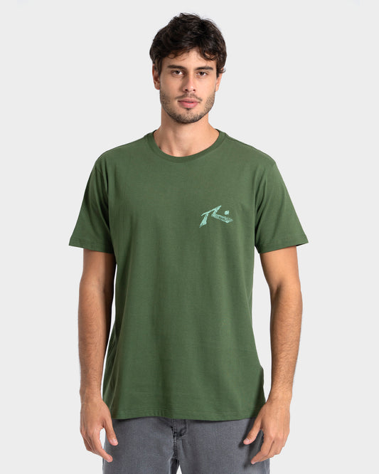 Camiseta Manga Curta Verde Rusty Seaweed