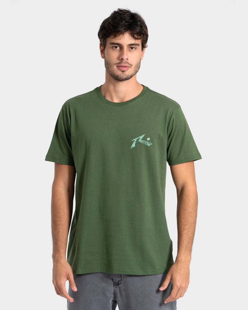 Camiseta Manga Curta Verde Rusty Seaweed