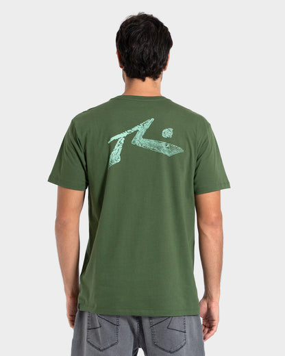 Camiseta Manga Curta Verde Rusty Seaweed