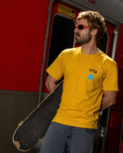 Camiseta Manga Curta Amarela Rusty Purity