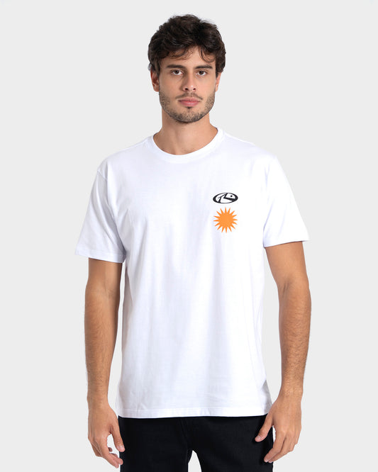 Camiseta Manga Curta Branca Rusty Purity