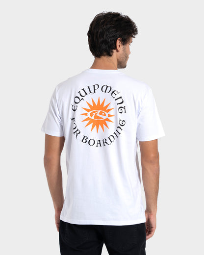 Camiseta Manga Curta Branca Rusty Purity