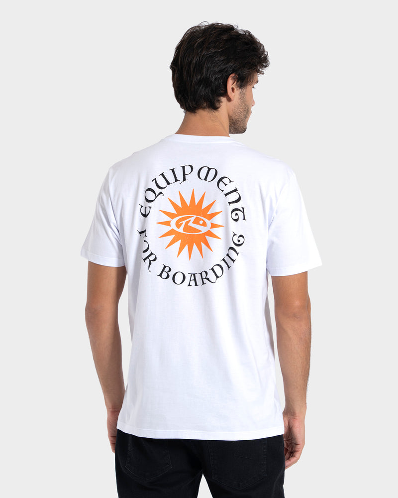 Camiseta Manga Curta Branca Rusty Purity