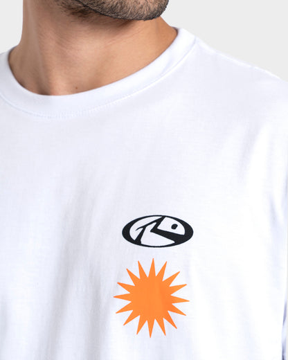Camiseta Manga Curta Branca Rusty Purity