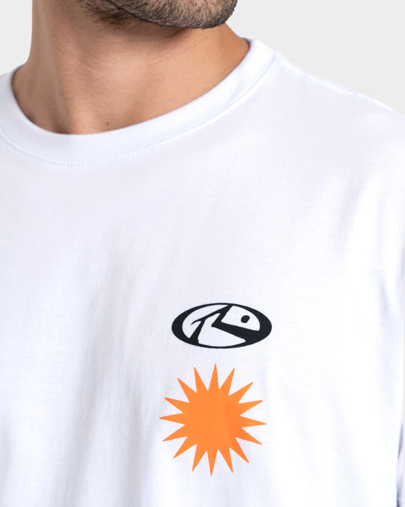 Camiseta Manga Curta Branca Rusty Purity