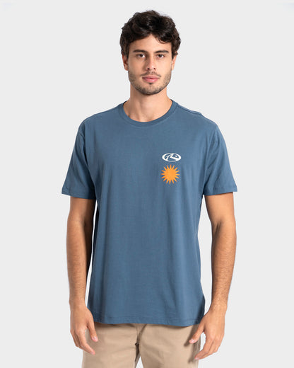 Camiseta Manga Curta Azul Rusty Purity