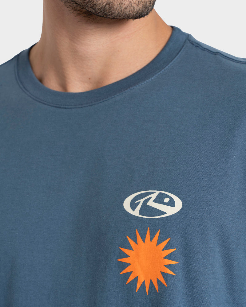 Camiseta Manga Curta Azul Rusty Purity