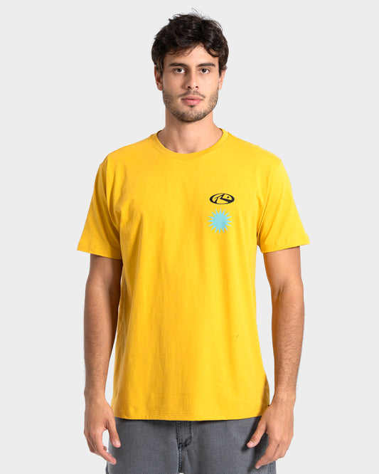Camiseta Manga Curta Amarela Rusty Purity