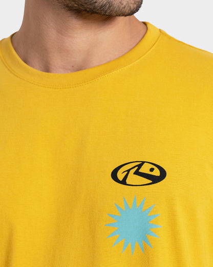 Camiseta Manga Curta Amarela Rusty Purity