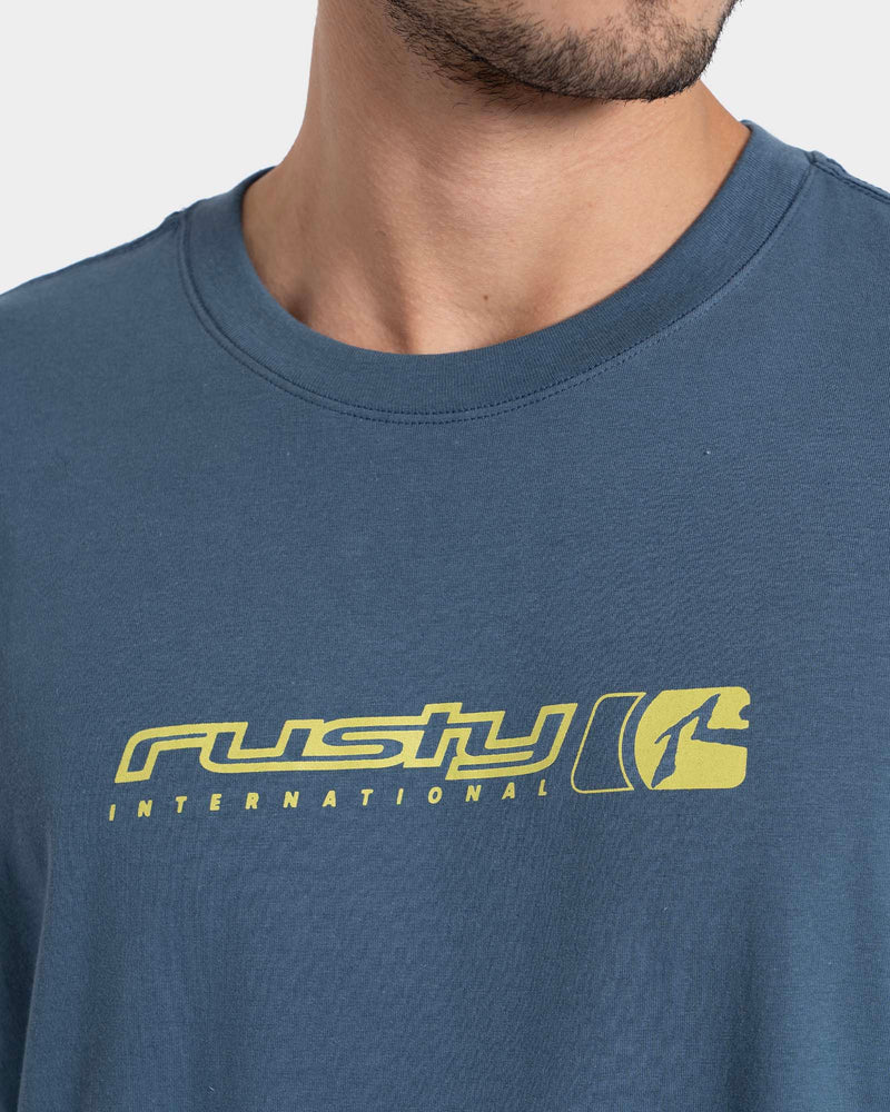 Camiseta Manga Curta Azul Rusty Shay