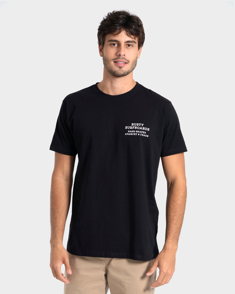 Camiseta Manga Curta Preta Rusty Brand