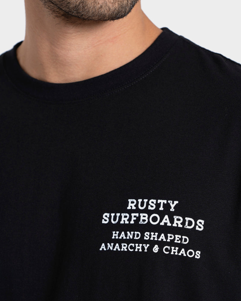 Camiseta Manga Curta Preta Rusty Brand