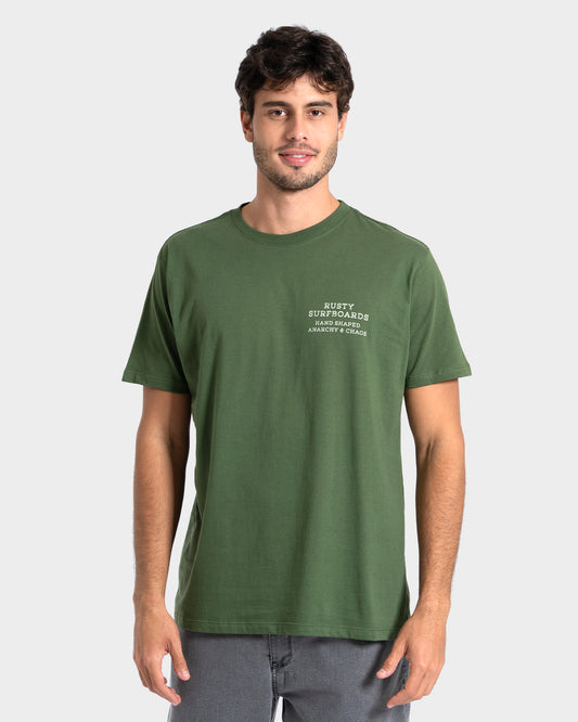 Camiseta Manga Curta Verde Rusty Brand