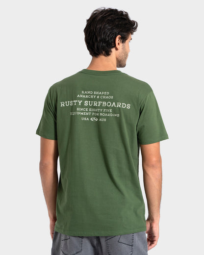 Camiseta Manga Curta Verde Rusty Brand