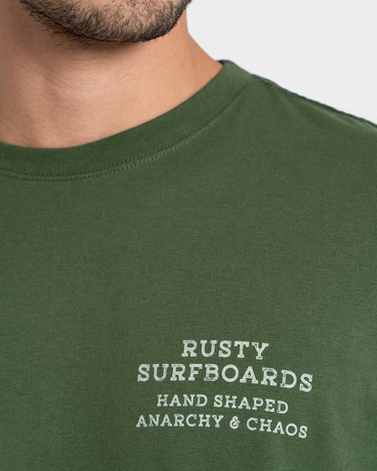 Camiseta Manga Curta Verde Rusty Brand