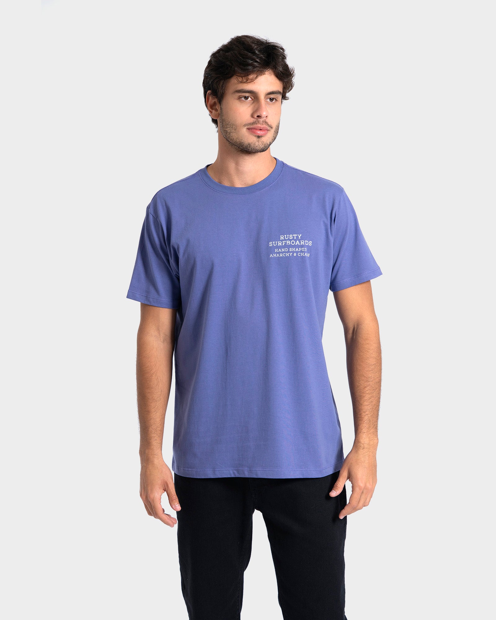 Camiseta Manga Curta Roxa Rusty Brand – RustyBrasil