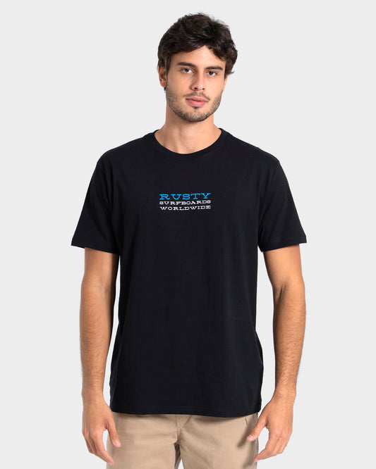 Camiseta Manga Curta Preta Rusty Bond