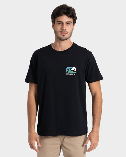 Camiseta Manga Curta Preta Rusty Phenom