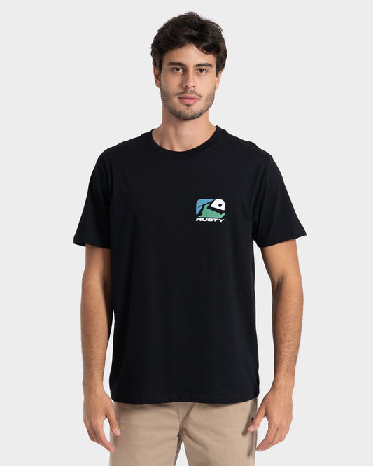 Camiseta Manga Curta Preta Rusty Phenom