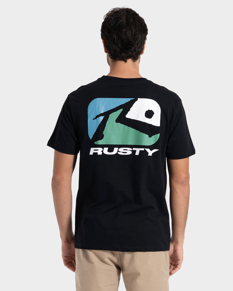 Camiseta Manga Curta Preta Rusty Phenom