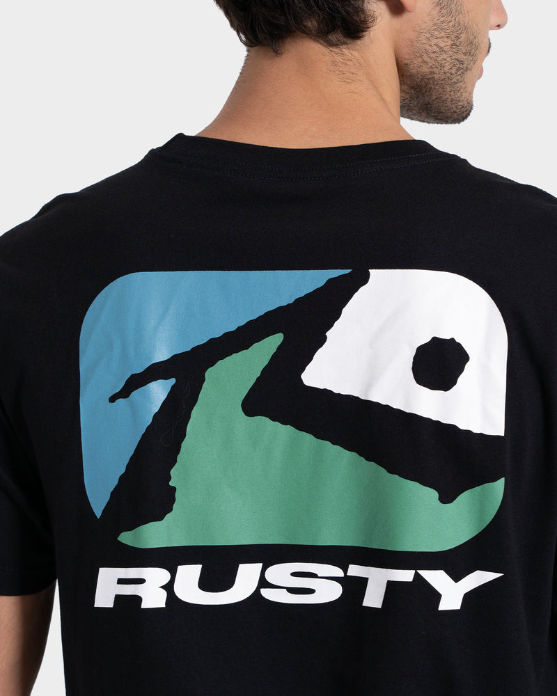 Camiseta Manga Curta Preta Rusty Phenom
