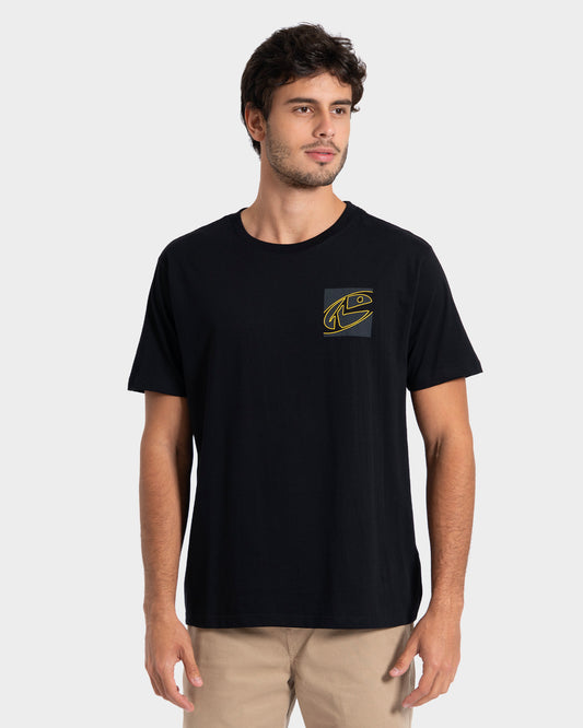 Camiseta Manga Curta Preta Rusty Max