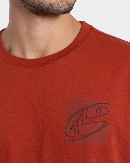 Camiseta Manga Curta Vermelha Rusty Max