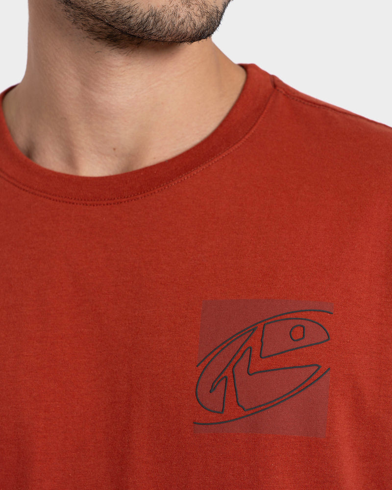 Camiseta Manga Curta Vermelha Rusty Max