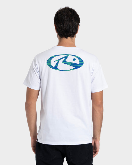 Camiseta Manga Curta Branca Rusty Shaky