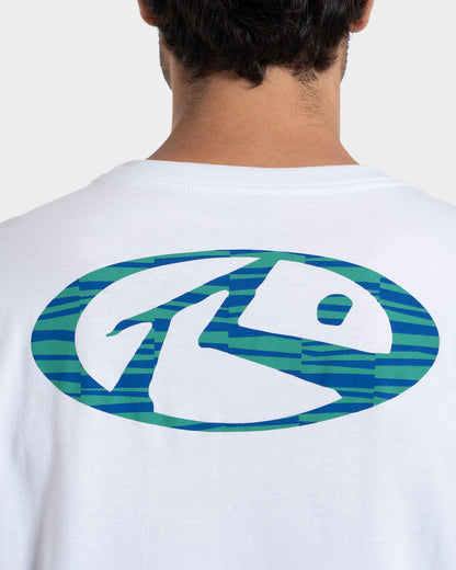 Camiseta Manga Curta Branca Rusty Shaky