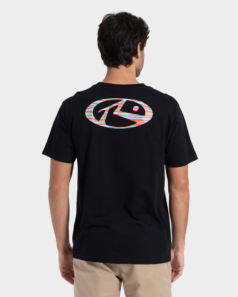 Camiseta Manga Curta Preta Rusty Shaky