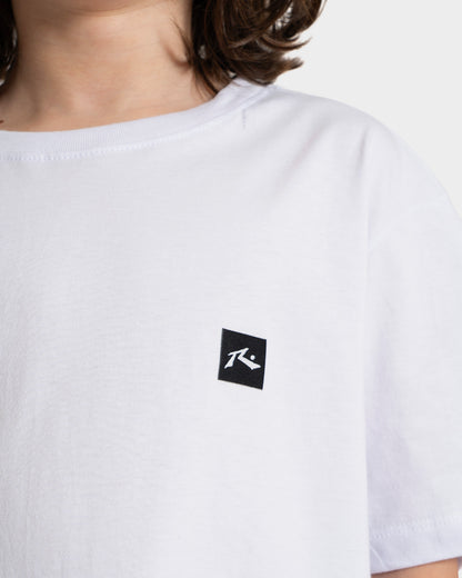 Camiseta Manga Curta Branca Rusty Essential Juvenil