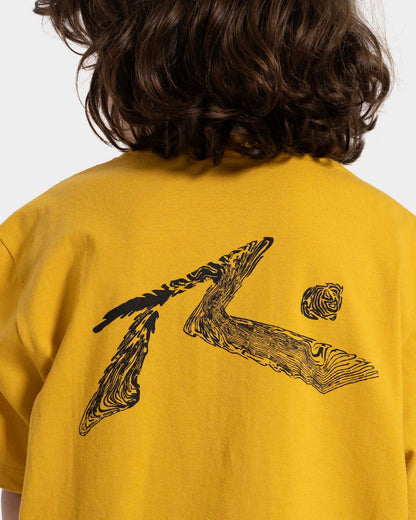 Camiseta Manga Curta Amarela Rusty Seaweed Juvenil