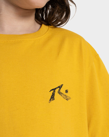 Camiseta Manga Curta Amarela Rusty Seaweed Juvenil